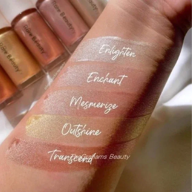 Rozświetlacz w sztyfcie, róż w sztyfcie, makijaż twarzy i ciała, brokatowy iluminator, kosmetyki do konturowania twarzy, rozjaśnianie, Rare Beauty Makeup