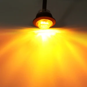 10PCS 24V Geräucherte Runde LED Seite Marker Lichter Freiheit Vorne Hinten Signal Lampe Indikatoren Wasserdicht für Lkw Anhänger boot
