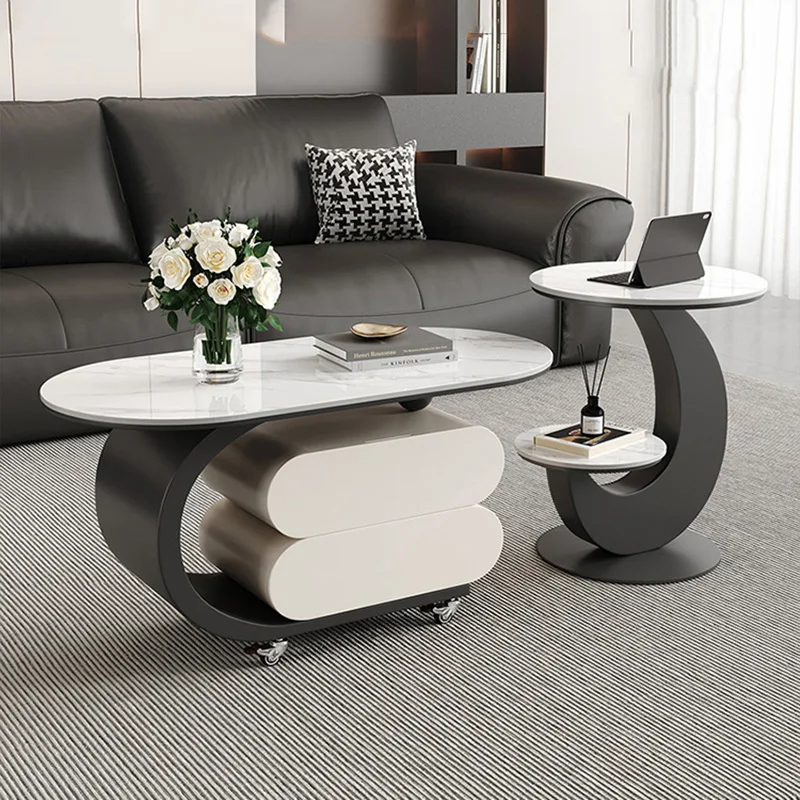 

Premium Trendy Coffee Table Exquisite Modern Luxury Storage Coffee Tables Beauty Glamour Mesa Auxliar Living Room Furniture