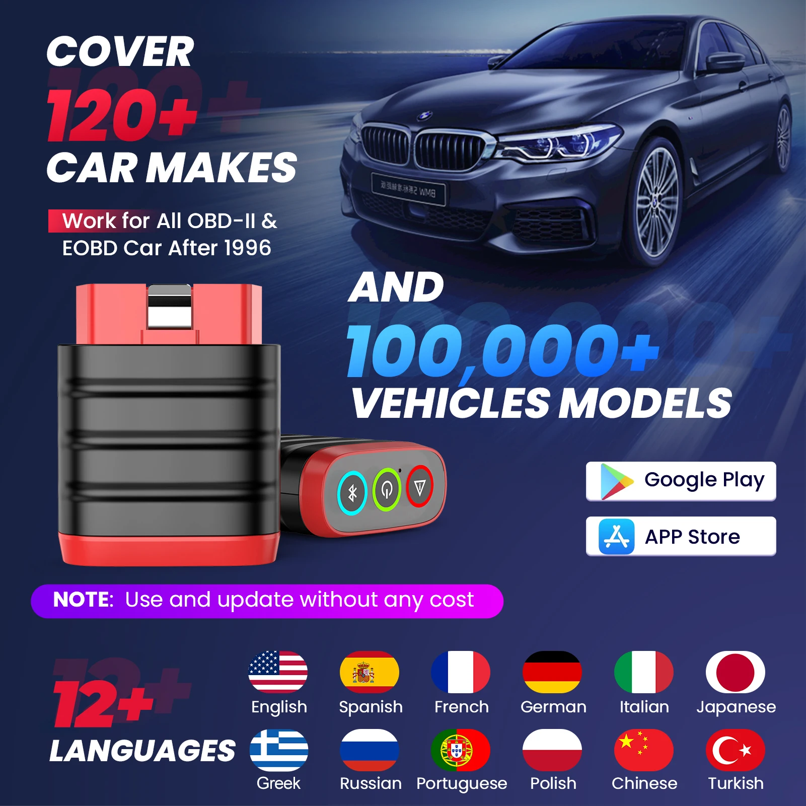 THINKCAR THINKDIAG MINI Obd2 الماسح الضوئي للسيارات كامل Obd 2 وظيفة نظام أداة تشخيص السيارة تشخيص رمز القارئ PK ELM327