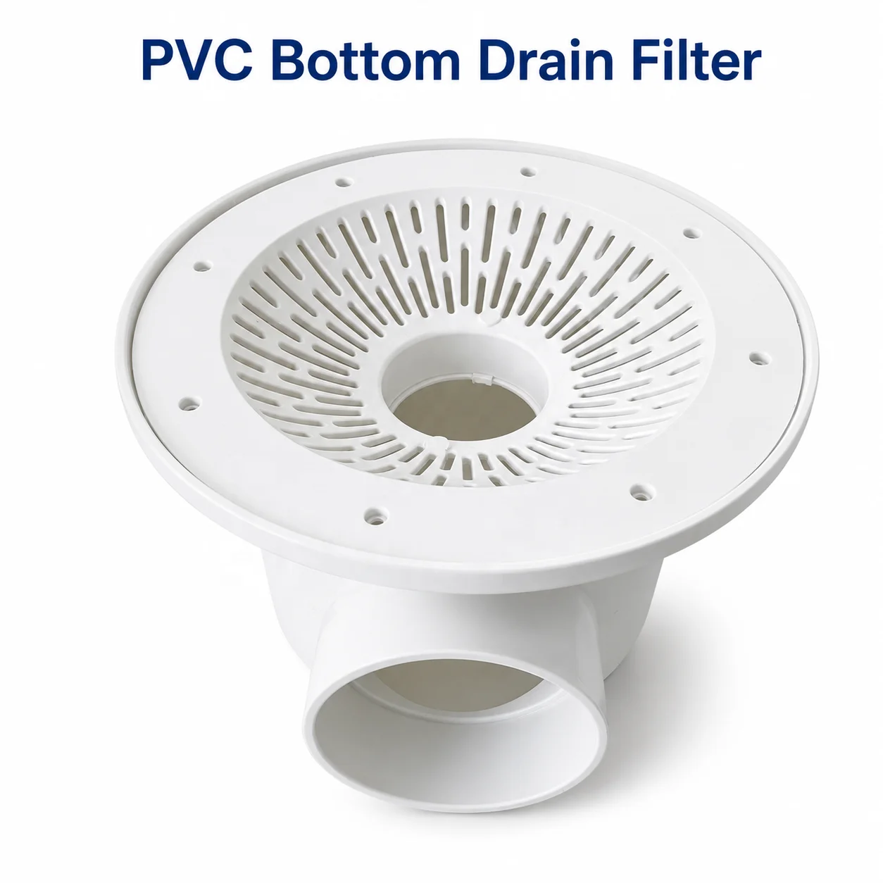 RAS Fish Farming PP Fish Toilet Bottom Drain Outlet Conical Tank Sewage Discharge Port for Efficient Water Circulation