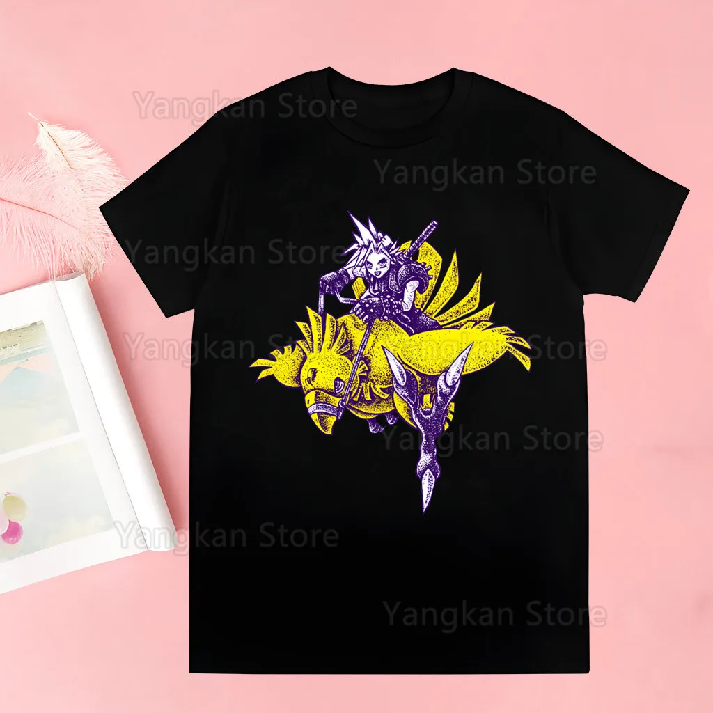 

Футболки с принтом FINAL FANTASY Running Legend, весенние топы, летние футболки для мужчин и женщин, повседневные футболки с короткими рукавами