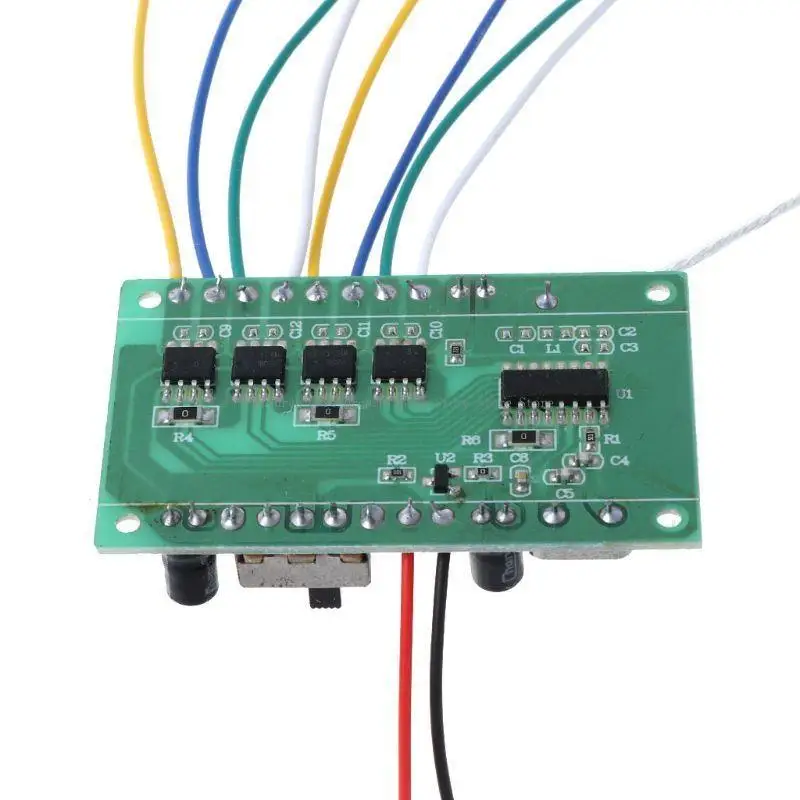 2,4 g telecomando 8CH con bordo ricevitore giocattolo fai-da-te per barca per auto a serbatoio 4-6v a