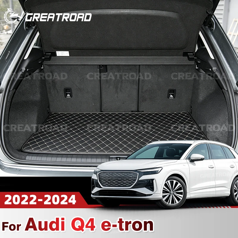 

Car Trunk Mat For Audi Q4 e-tron 2022 2023 2024 Custom Car cargo liner carpet Accessories Auto Interior Decoration