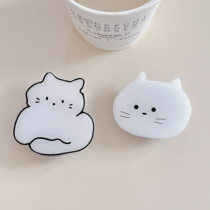 

Cute Cat Grip Tok Korean Flower Phone Holder Panda Rabbit Griptok Universal Epoxy Phone Pocket Bracket Stand Support Telephone