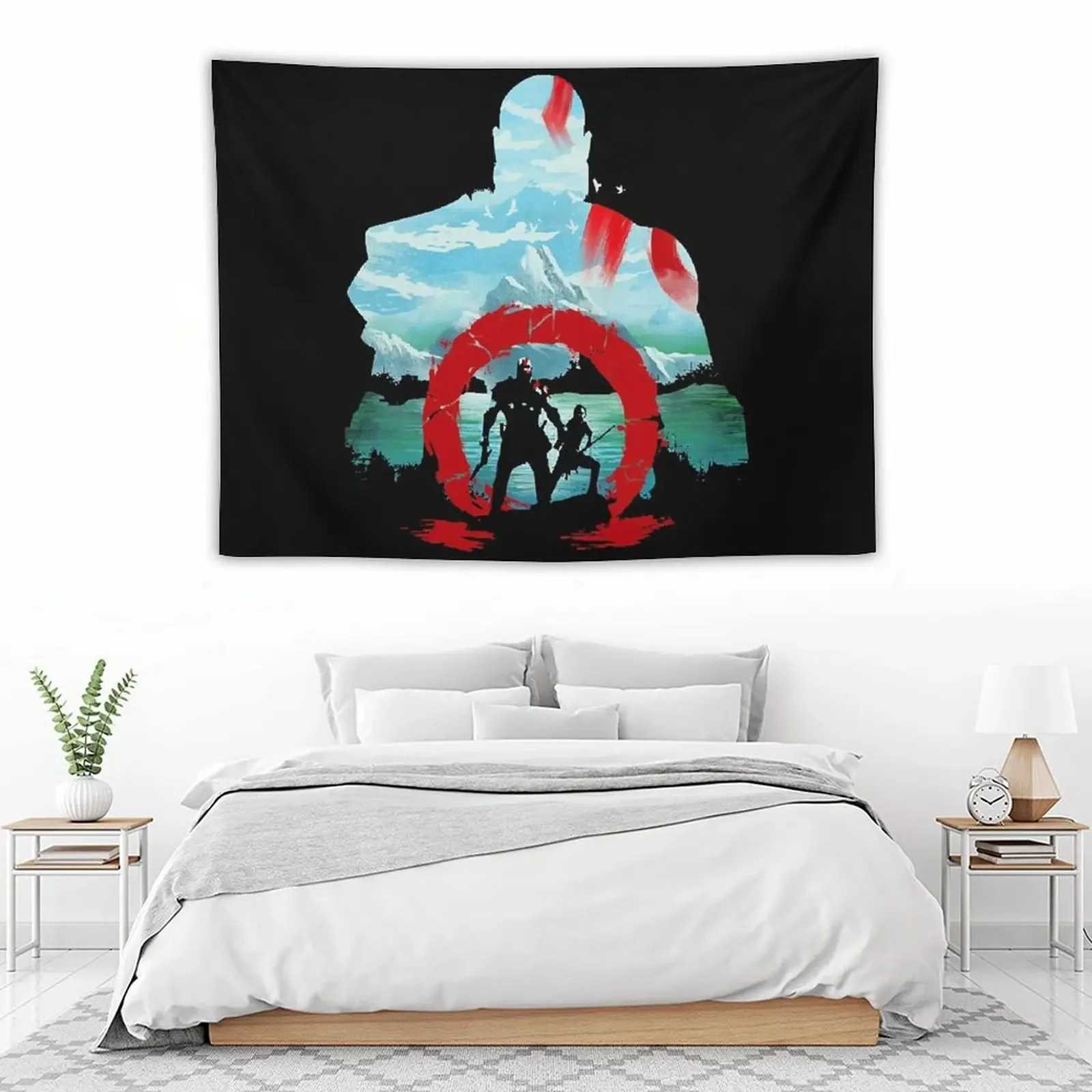 

Father and Son Adventure -Tshirt Tapestry Room Decoration Korean Style Aesthetic Room Decorations Decoration Wall Tapestry