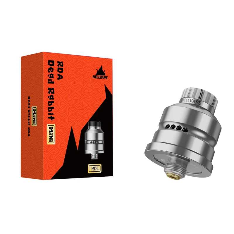 Original Hellvape Dead Rabbit Mini RDA Tank Vape Zerstäuber Single Coil 510 Tropfspitze 510 Gewinde elektronischer Zigarettenzerstäuber