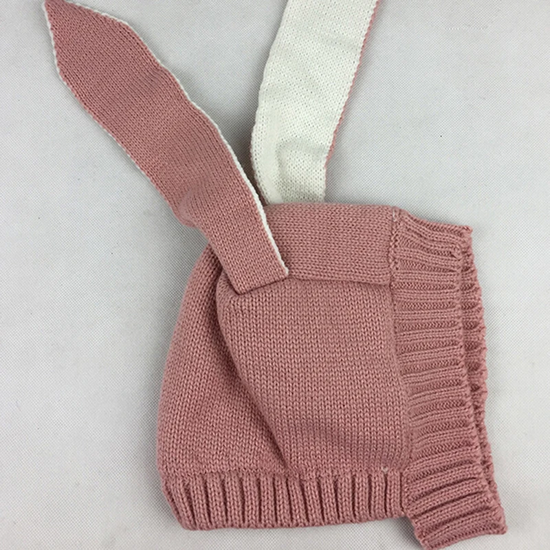 Autumn Winter Toddler Infant Knitted Kids Hat Adorable Rabbit Long Ear Hats Kid Bunny Beanie Cap Photo Props Creative Warm Caps