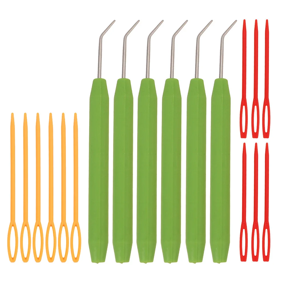 

18pcs Hooks Plastic Crochet Tool Different Sizes Smooth Surface For Diy Knitting Crafts Accessories Thread Crochet Home Sewing