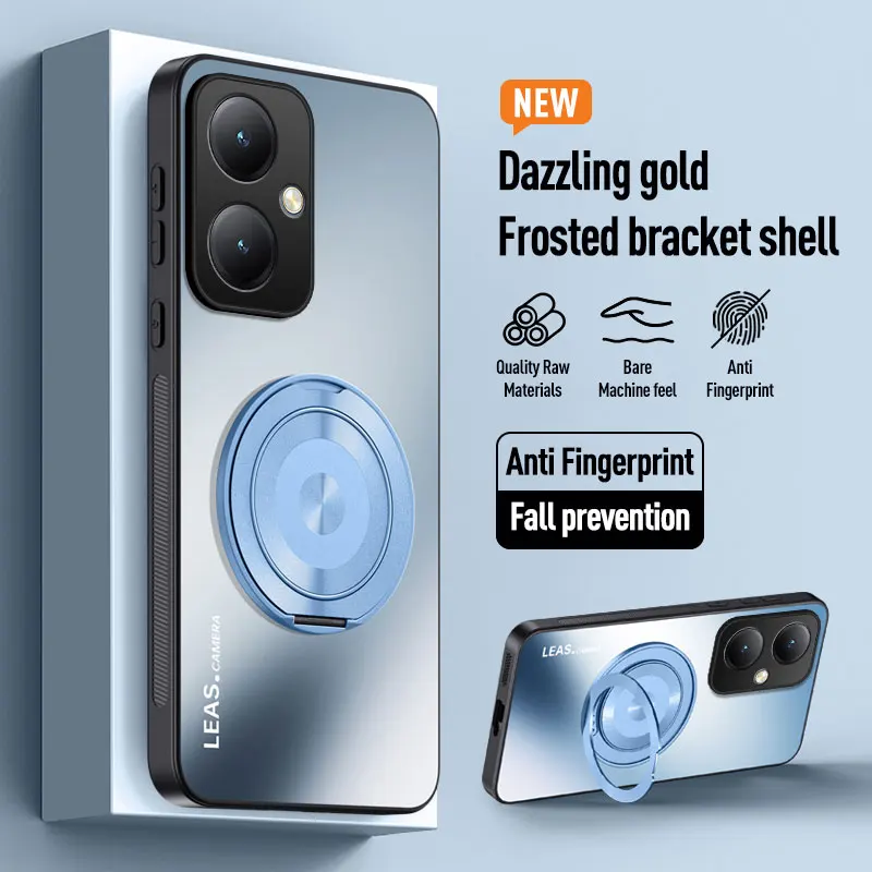 Für Honor 400 200 100 90 70 50 Pro X9A X9B X9C X8B Magic 7 Lite Magnetische Ring Ständer Zurück Telefon Fall Ring Objektiv Schutzhülle