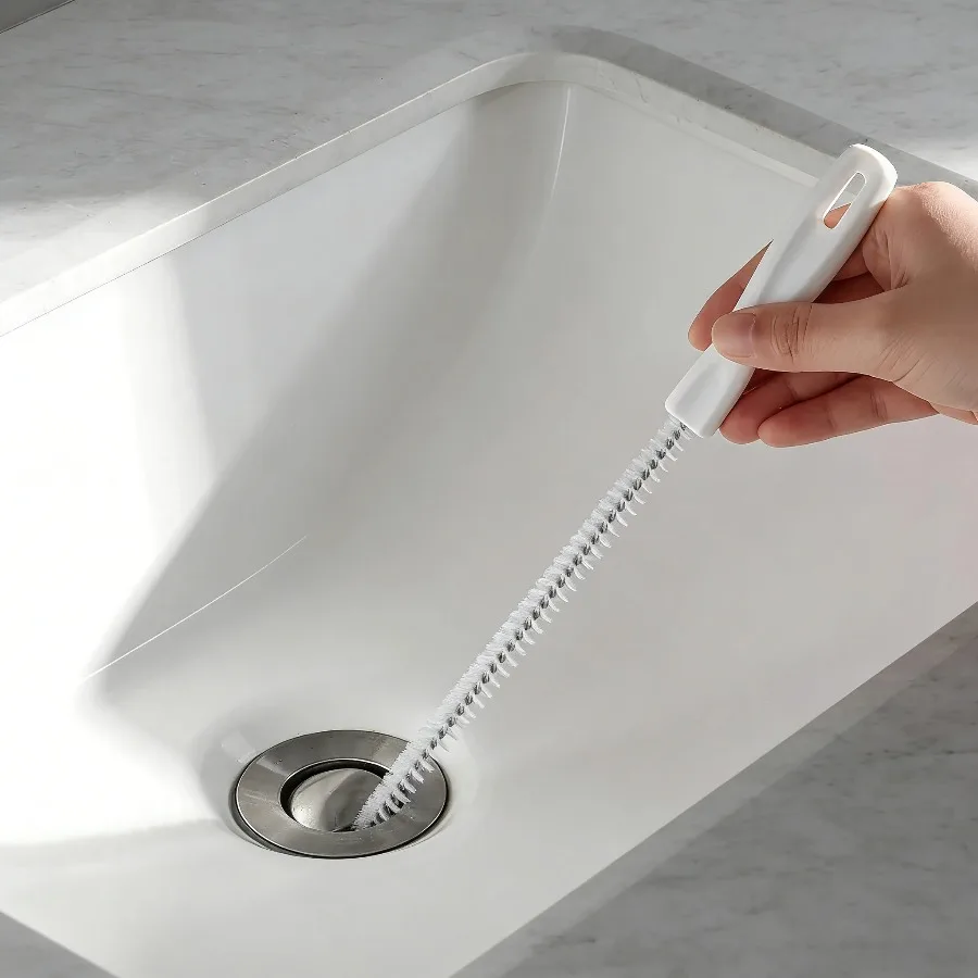 Portable Sink Hair Cleaner Tool, Drain Snake Pipe Unblocker with Hook for Hair Removal, Waterproof Sewer Cleaner - Image 4