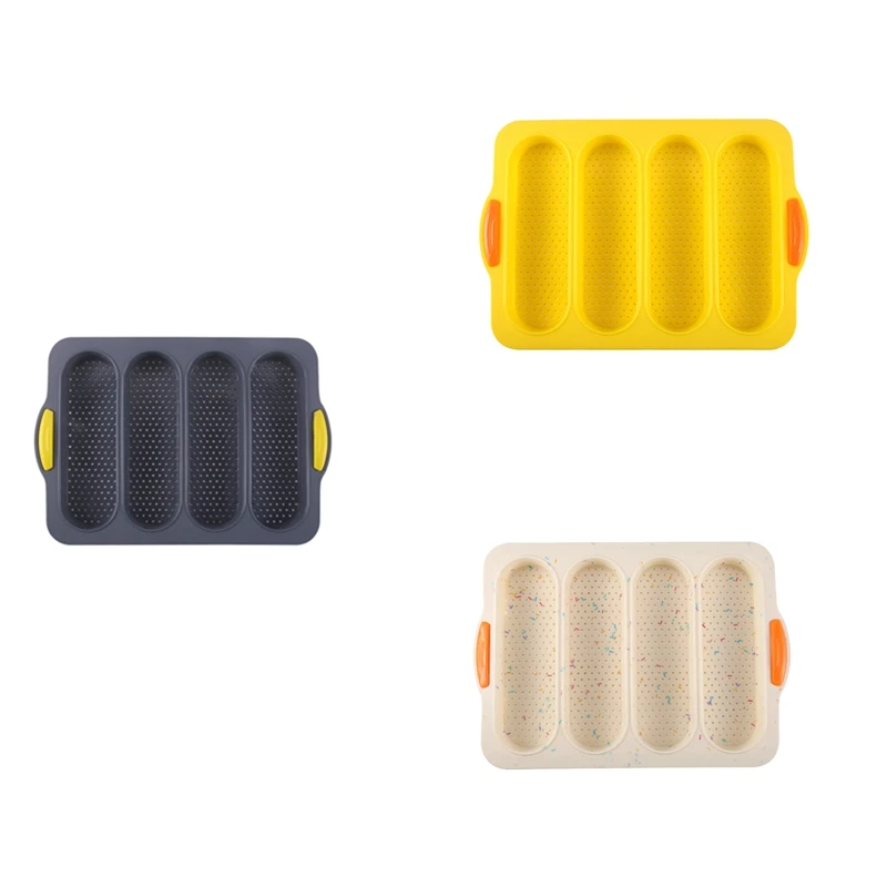 Silicone Loaf Pan Baking Pan For Baking French Baguettes/Hot Dog Buns,Nonstick &Easy Clean&Heat Resistant