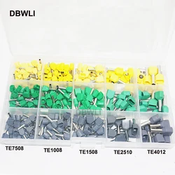 300pc TE2510 TE4012 twins Dual Bootlace wire ferrules teminator Kit Electrical Crimp Dual entry cord end wire terminal connector