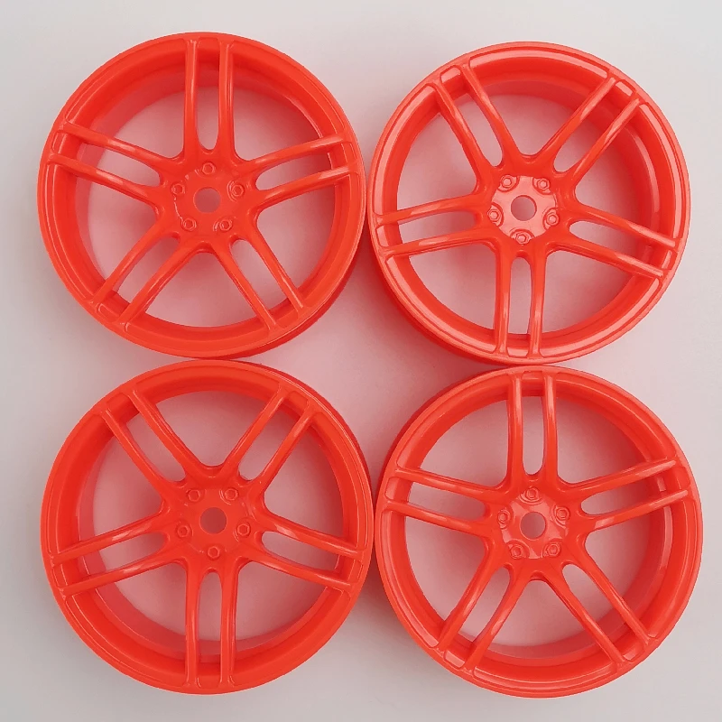 4pcs 3mm Offset RC Car 1/10 Scale Plastic Wheels Rims Drift On Road Touring Racing Model Hobby