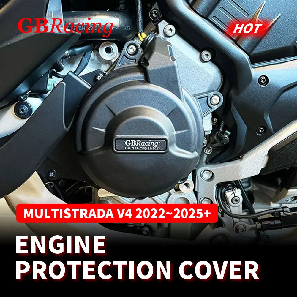 

GB Racing Engine Cover Set For DUCATI Multistrada V4 2022 2023 2024 2025 2026 Alternator Clutch Pump Protect Cover Accessories