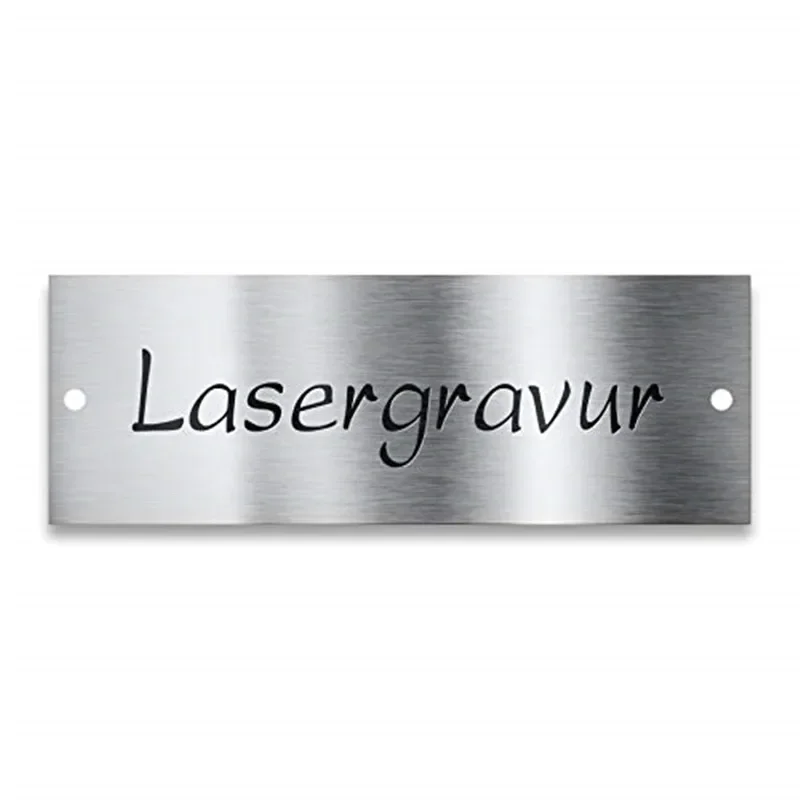 Customized Nameplate -Aluminum Composite Board Silver House Number Address Home Door Number Street Office Sign