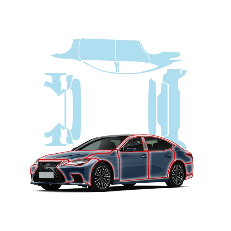 

PPF подходит для Lexus LS, защитная пленка для краски, прозрачный комплект из ТПУ, устойчивый к царапинам, автомобильные невидимые прозрачные аксессуары