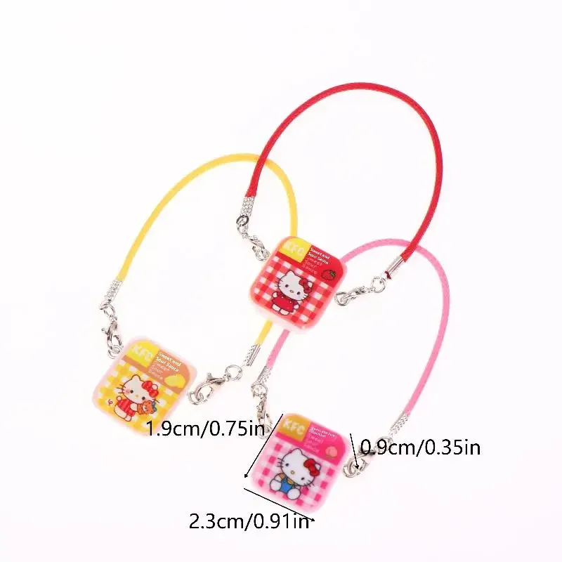 Conjunto de 5 modelos de bolsa crossbody de gato Mini KT para boneca, brinquedos de fantasia e decoração de casa de bonecas.