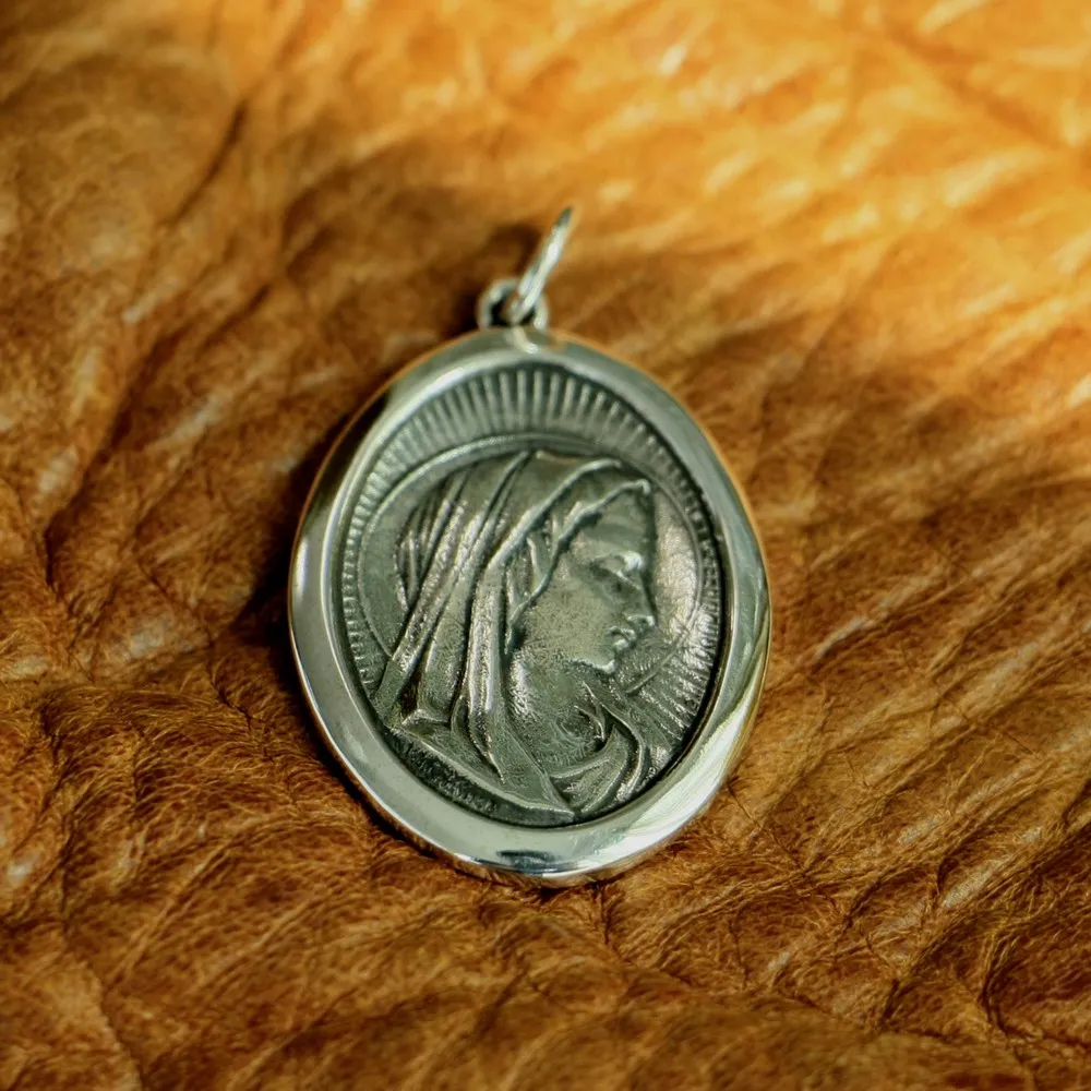 

Подвеска из стерлингового серебра 925 пробы Девы Мадонны, модные украшения TA96