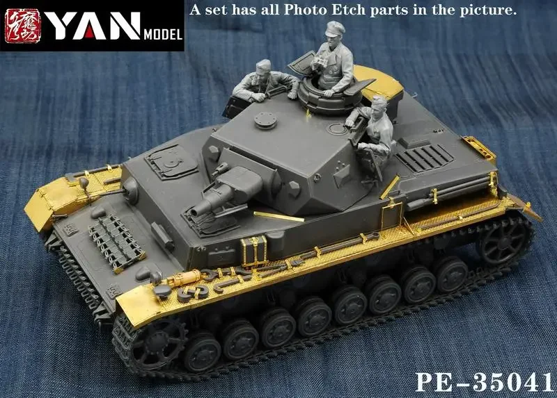 Yan Model PE-35041 1/35 Scale Pz.Kpfw.IV Ausf.F Detail Up Set for Tamiya 35374