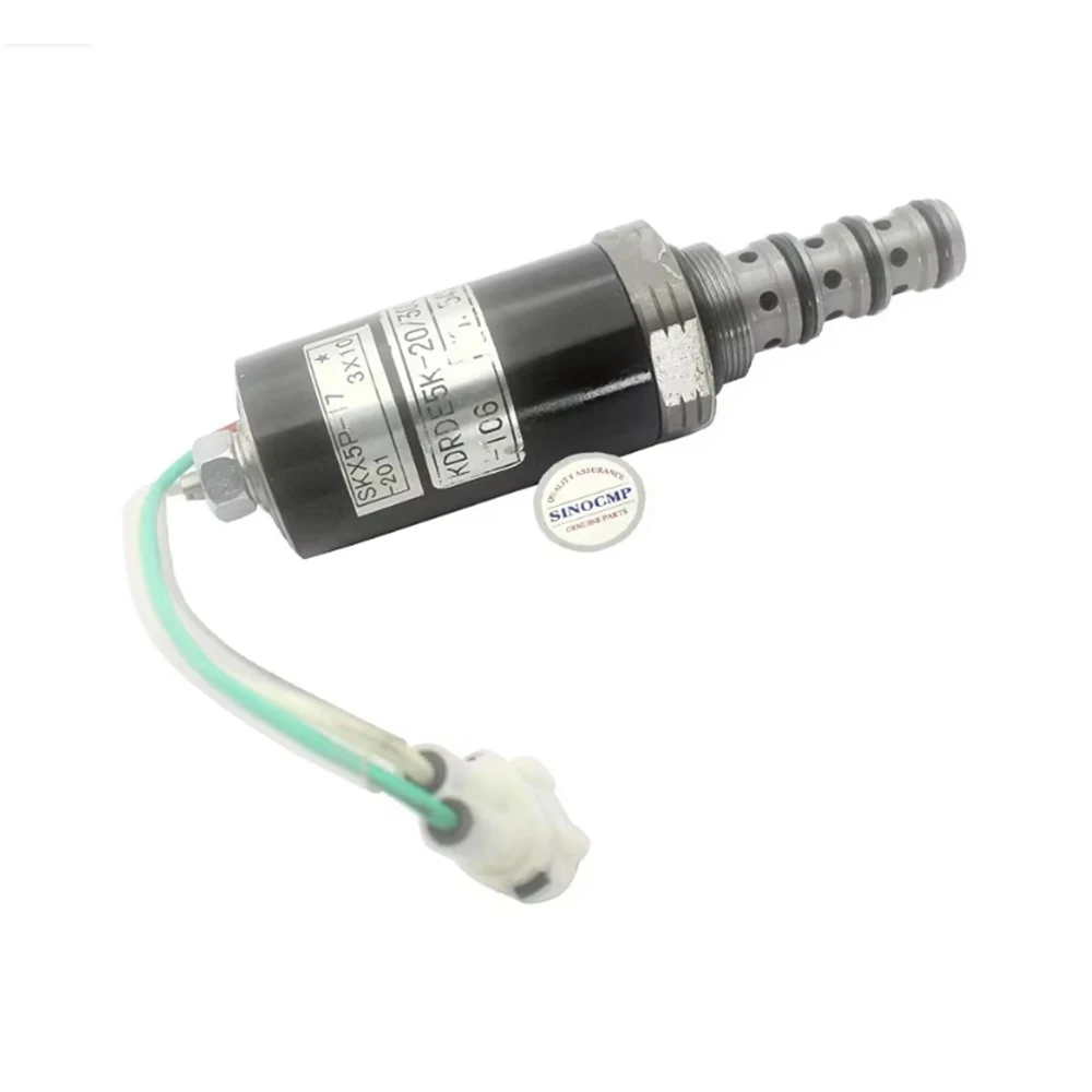 KDRDE5K-20 30C02-106 Hydraulische pompmagneetklep voor Kobelco SK220 KDRDE5K20 30C02106