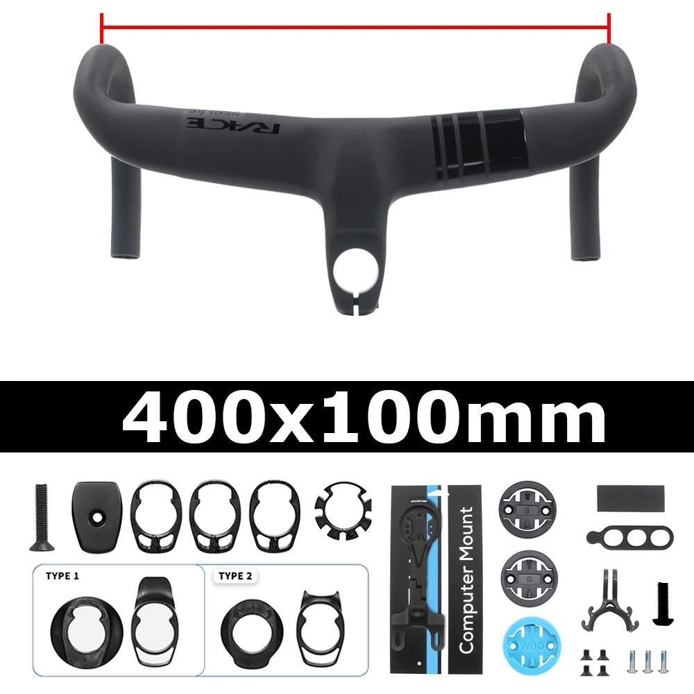 Manillar de ciclismo RACE de carbono completo con cableado interno integrado, Di2, adaptadores disponibles para OBERA, MADONE GEN6, SUPER6 EVO Gen4