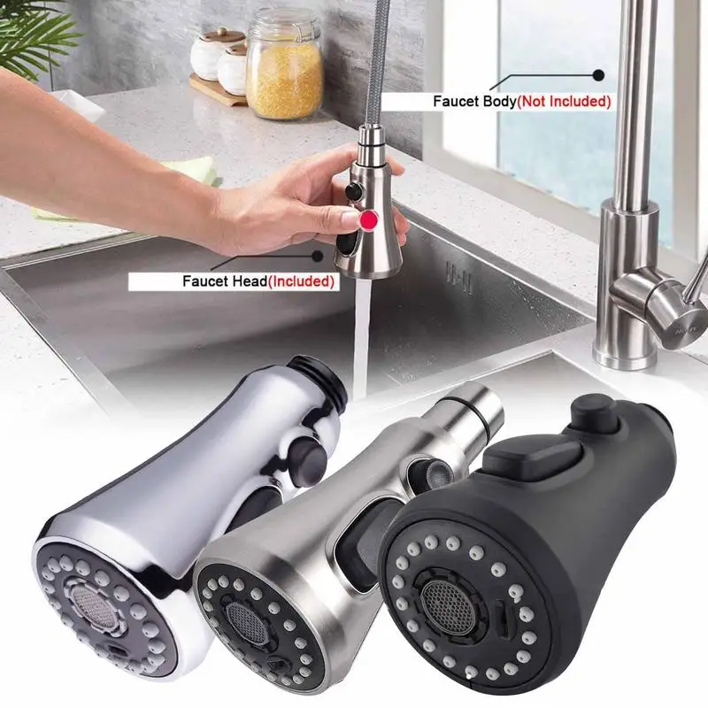 

Сменная Насадка для кухонного смесителя, регулируемая, водосберегающая, многофункциональный распылитель для раковины