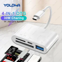 Type C Adapter TF SD Memory Card Reader OTG Writer Compact Flash USB-C for iPad Pro Huawei for Macbook Xiaomi Type C Card Reader