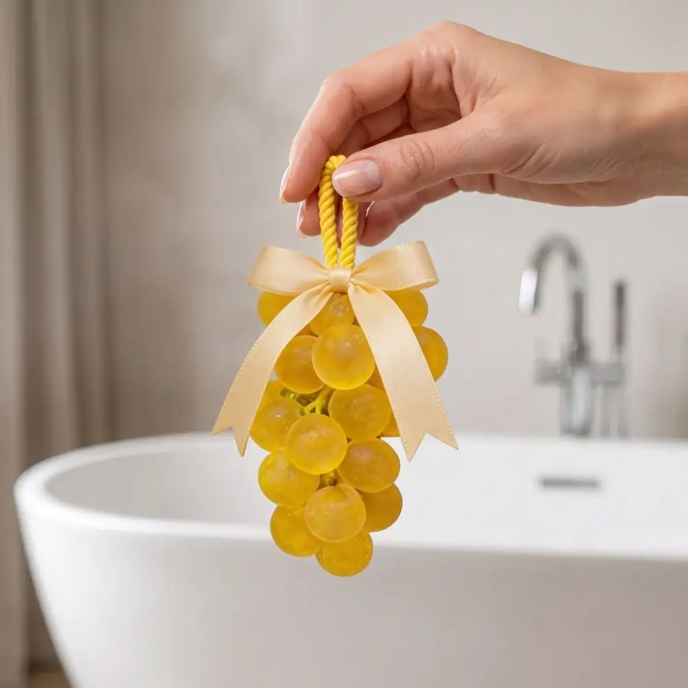 Fresh Fragrance Grape Cluster Soap Wash Face Bathe Bathroom Fragrance Cleaning Dirt Gifts Grape Skewer Soap Daily Use