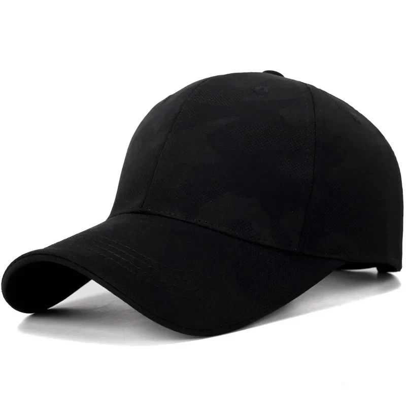 Unisex Einfache Camouflage-Baseballkappen für Frühling und Herbst, verstellbare Freizeithüte für den Außenbereich, Sonnenschutzhut, Sport-Golfkappe – Detail 3