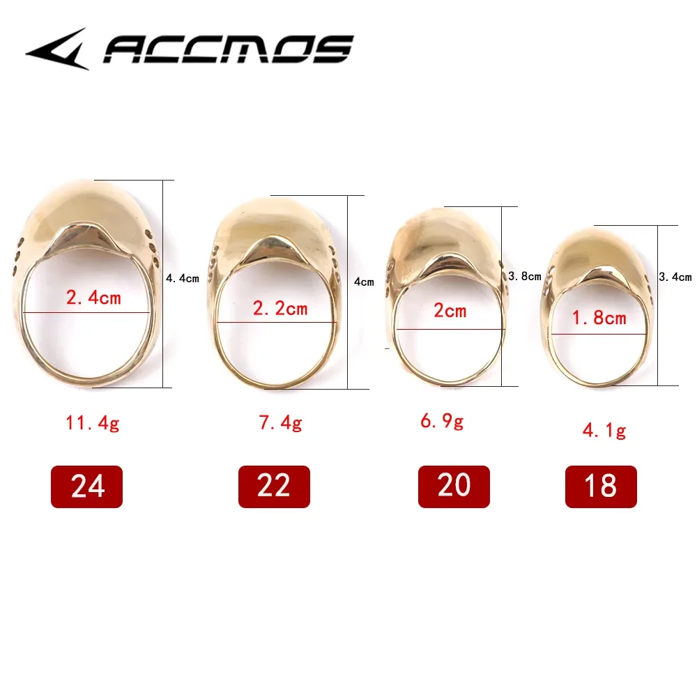Archery Thumb Protection Brass Pulling Finger Tool Buckle Protection Ring Shooting Hunting Accessories - view 3