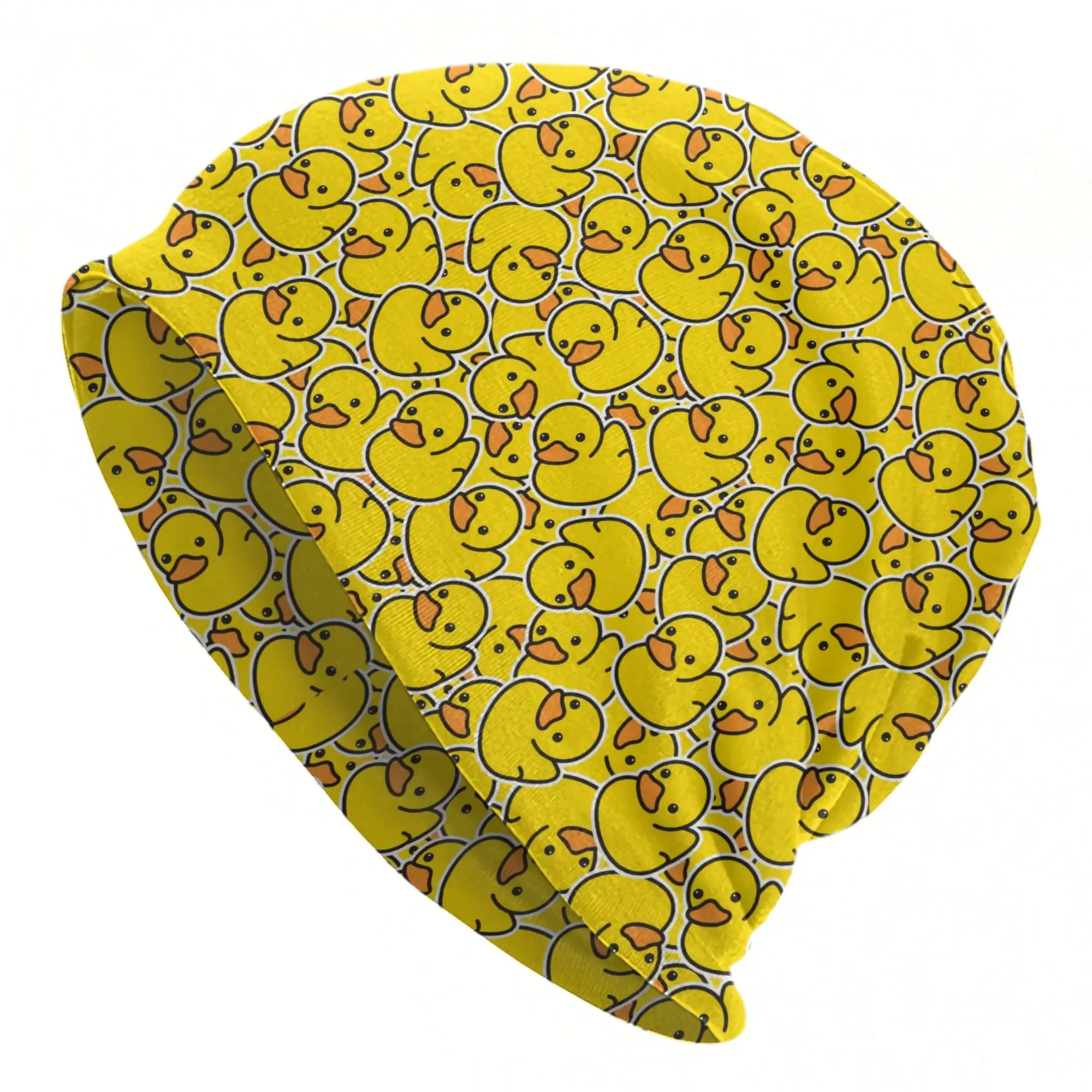 Packed Rubber Duck Beanie Hats  Bonnet Hats Men Women Vintage Kpop Knitting Hat Autumn Winter Custom Thermal Elastic Caps