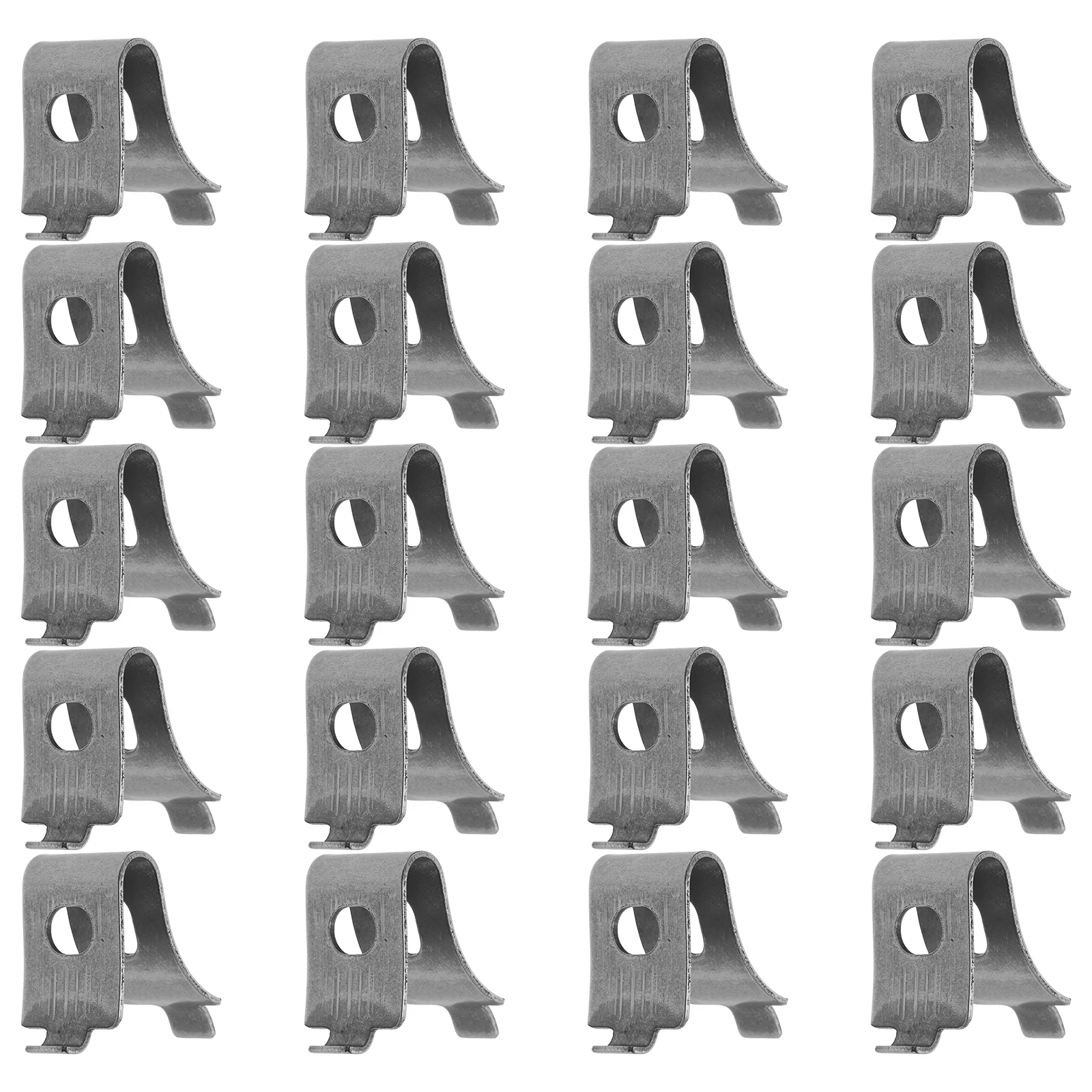 Clip per mensola in acciaio Ganci per rack per congelatore in metallo addensato Morsetti di supporto per frigorifero durevoli Uso del magazzino domestico Installazione semplice