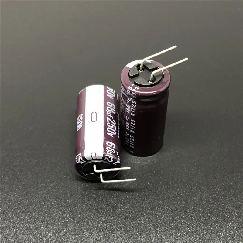 

5Pcs/50Pcs 68uF 250V NICHICON CS Series 12.5x25mm High Ripple Current High Reliability 250V68uF Aluminum Electrolytic capacitor