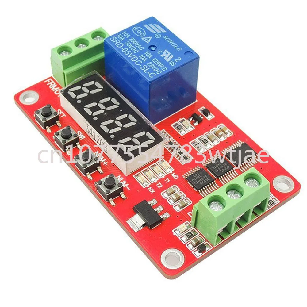 FRM01 multifunctional relay module cycle delay timing switch self-locking 12V