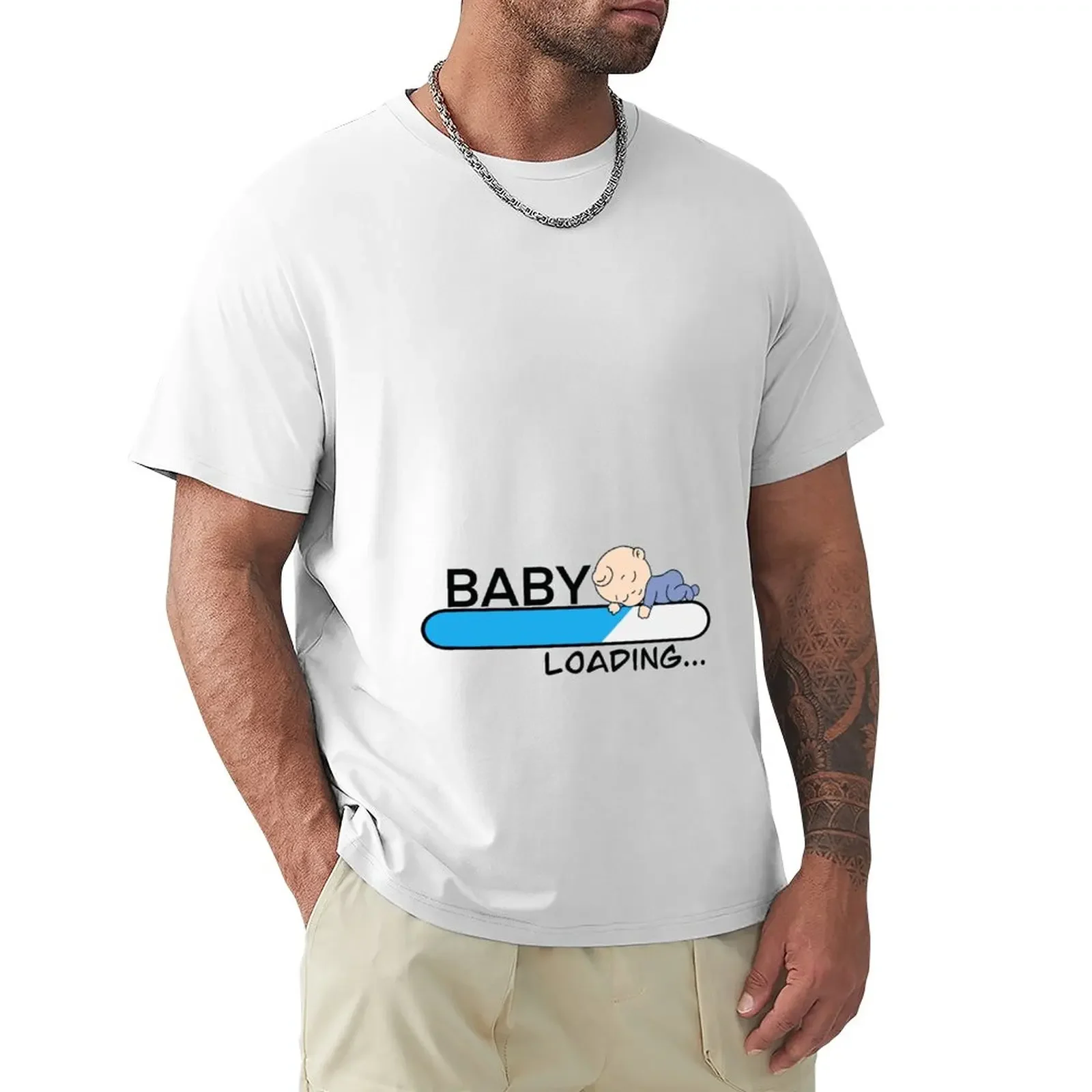 

Baby loading... baby boy on the way T-Shirt vintage Short sleeve tee sports fans big and tall t shirts for men