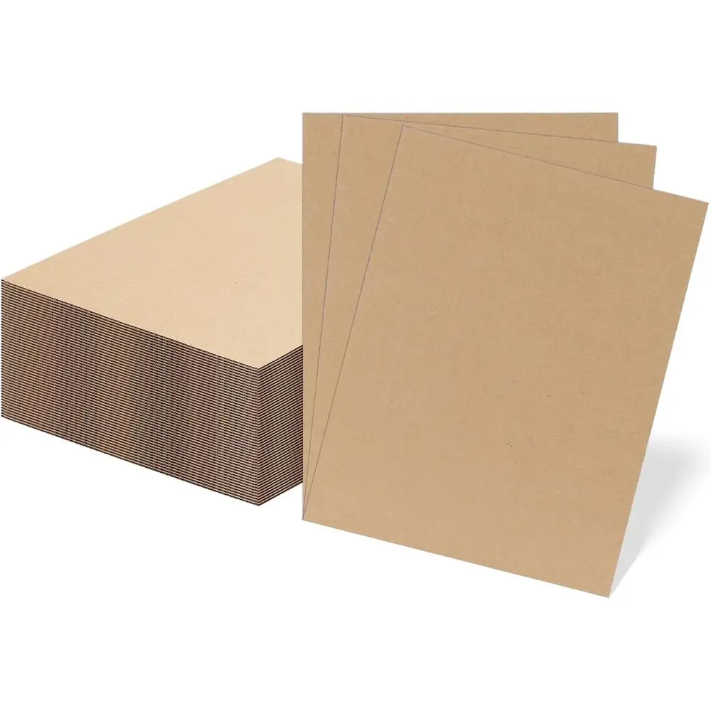 

50 Pack 8.5x11 Corrugated Cardboard Sheets for Shipping, Mailing, Packing, and DIY Crafts