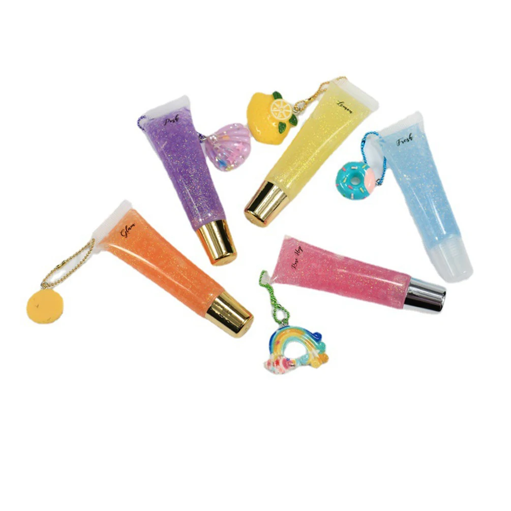 12 مللي ملمع شفاه مرطب سلسلة حلقة أنبوب العلامة الخاصة 11 لون ترطيب طويل الأمد مغذي شعار مخصص ماكياج نباتي