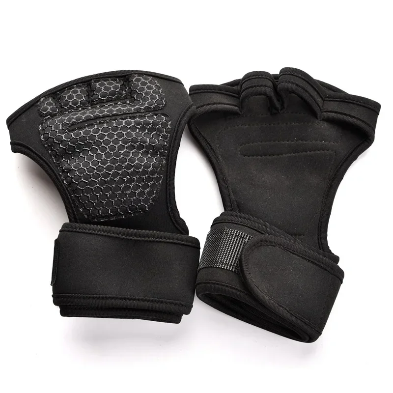 Guantes de entrenamiento con pesas para hombre y mujer, Protector de manos para Fitness, culturismo, gimnasio, agarre, palma, 1 par, nuevo