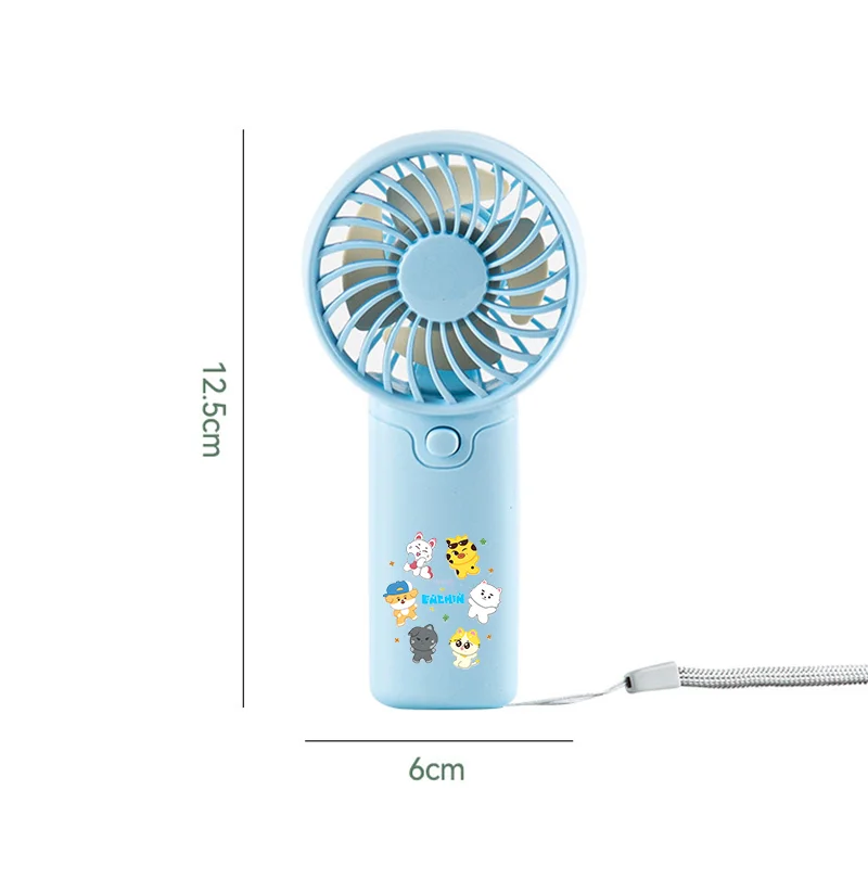 ENHYPEN Portable Fan Convenient Small Fan Summer Pocket Hand-held Fans Lightweight KPOP Men's Team Print Mini Fan Air Coolers - view 2
