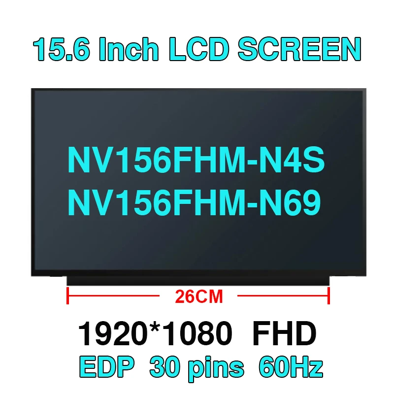 

15 6"Laptop Screen 1080P 30PINS NV156FHM-N4S FIT NV156FHM-N69 For Lenovo Ideapad 5-15ARE05 ThinkPad T15 P15s Gen 2 ThinkBook G2