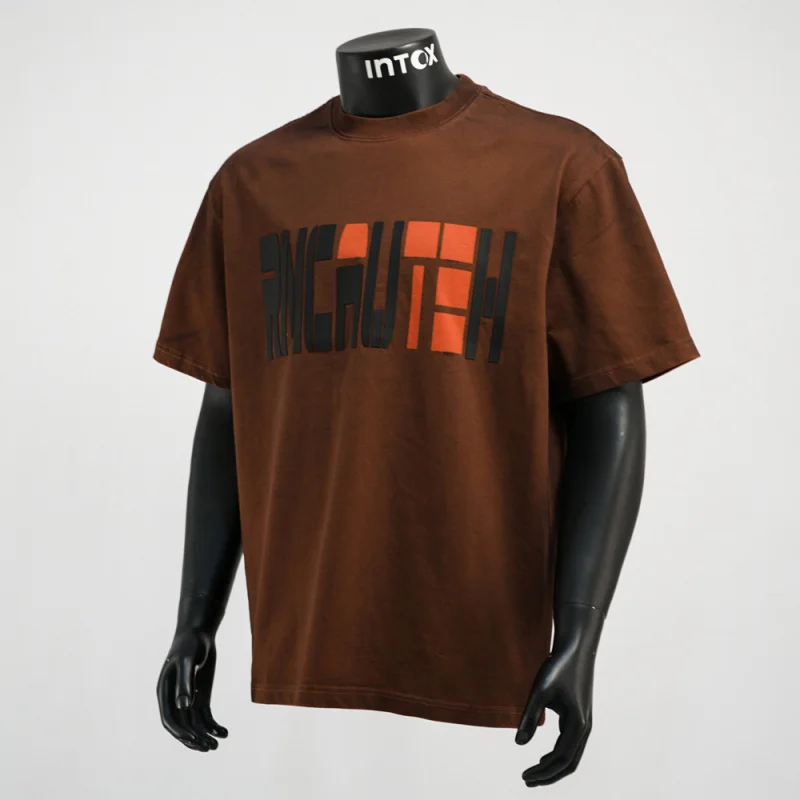 

Small niche design short sleeved top for men and women, summer casual, loose and versatile Korean style couple clothes