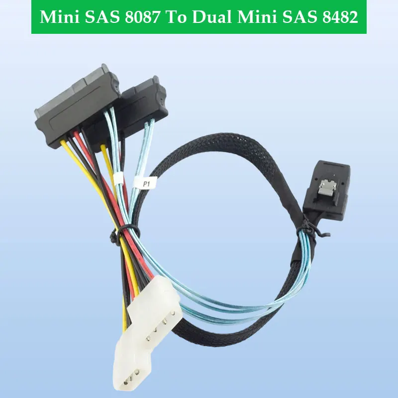 

Комплект высокоскоростных кабелей ADT-Link Mini SAS 8087 для Dual Mini SAS 8482 для сервера POWER — частота передачи данных 12 Гбит/с