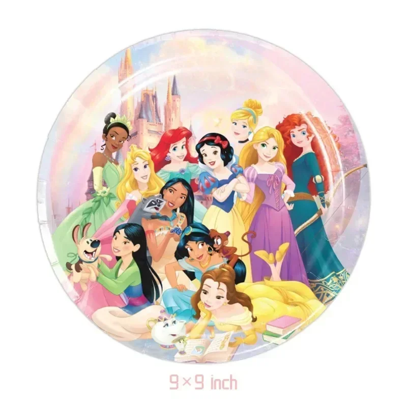 Posate usa e getta per feste di compleanno per bambini a tema principessa rosa Disney