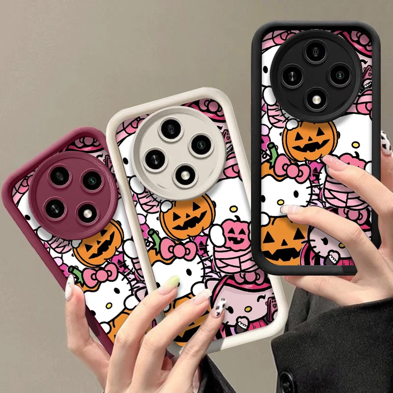 Чехол для телефона Hello Kitty Halloween Pumpkin Bat для Honor Huawei Nova 11 Pro 10 9 SE 7 5i P40 P30 Mate 50 40 PRO 5G Soft Cover Y2K Чехол для телефона Hello Kitty Halloween Pumpkin Bat для Honor Huawei Nova 11 Pro 10 9 SE 7 5i P40 P30 Mate 50 40 PRO 5G Soft Cover Y2K