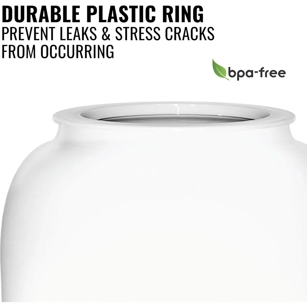 ขายร้อน - ตู้น้ํา Crock เซรามิก Porcelain Geo Sports, ก๊อกน้ําสแตนเลส, รวมวาล์วและฝาปิด เหมาะกับ 3 ถึง