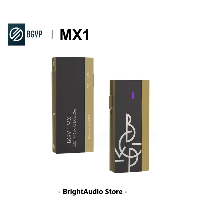 

BGVP MX1 USB DAC AMP Headphone Amplifier HIFI Digital DAC dual CS43198 chips DSD256 PCM768 3.5mm + 4.4mm Output