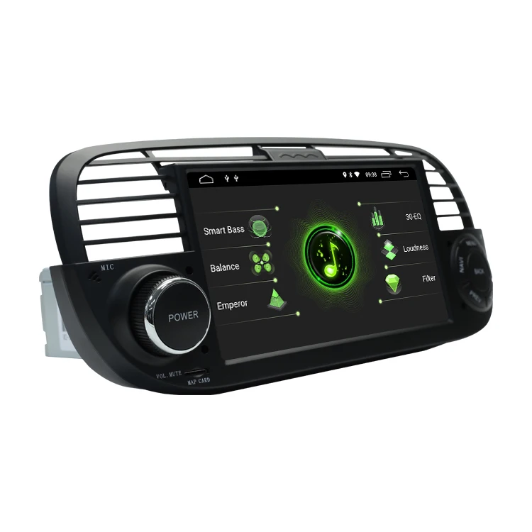 1 Din Android 11 Car Radio GPS FOR FIAT 500 Navigation Steering wheel Control Stereo Video Autoradio Multimedia Player No DVD