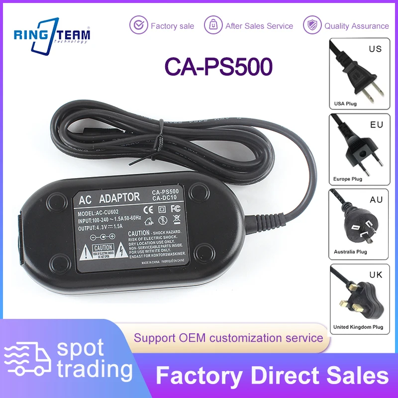 CA-PS500 AC Power Adapter Kit Continuous DC Output Power Supply Specifically Designed for Canon Digital Cameras