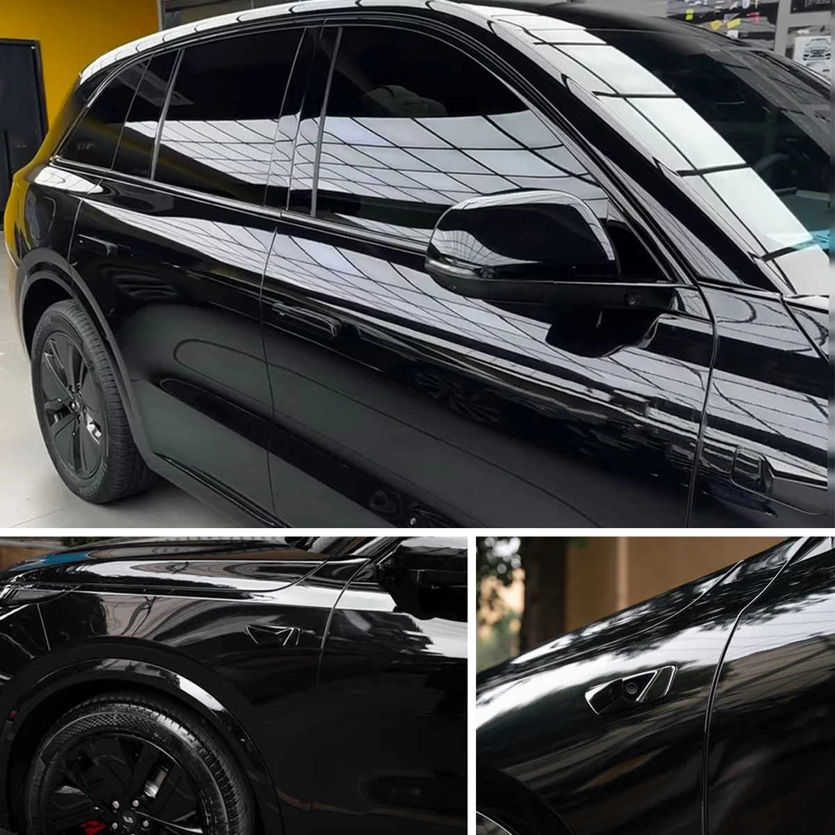 7.5MIL PPF TPU Glossy Black Scratch Repair Car Paint Protection Film wrapping Film Vinyl Roll With Air release Changing Sticker view 6